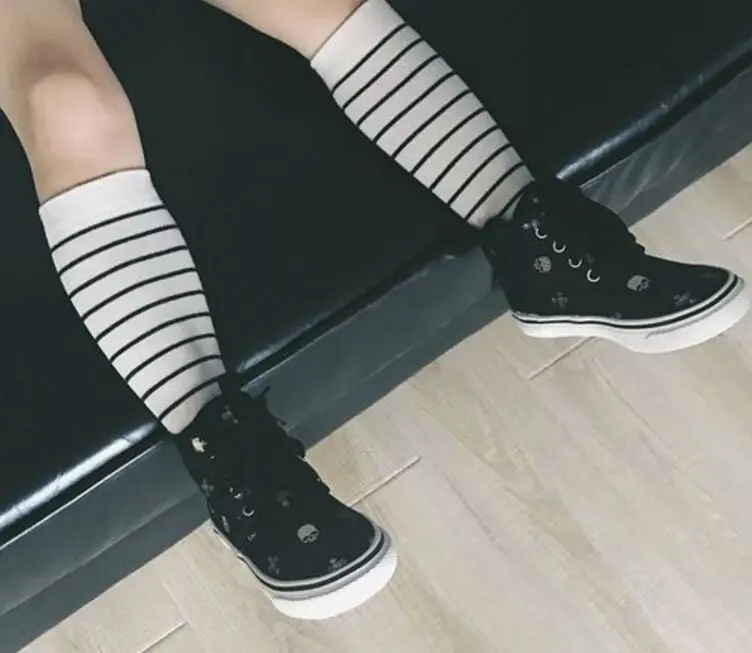Striped Socks Высокое качество модные От 0 до 6 лет для маленьких мальчиков и девочек хлопковые носки детские гольфы для детей осенне-зимний утеплитель для ног - Цвет: Striped Socks