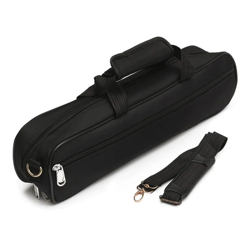 Water-resistant Flute Case Oxford Cloth Gig Bag Box for Western Concert with Adjustable Shoulder Strap For Pocket Cotton | Спорт и