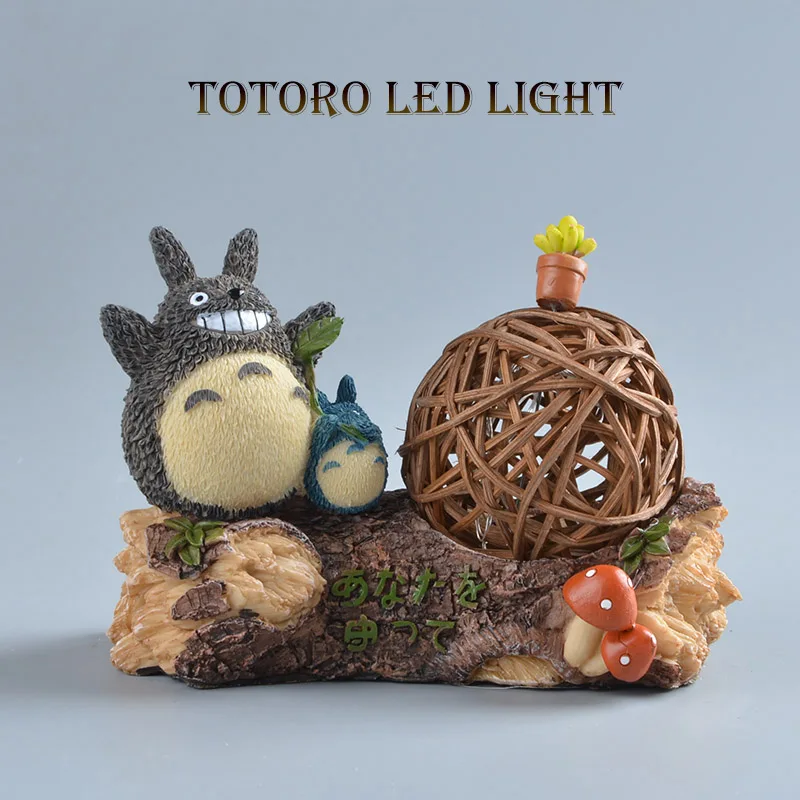 Японское Аниме ТОТОРО СВЕТОДИОДНОЙ Night Light Настольная Лампа Детские Игрушки Studio