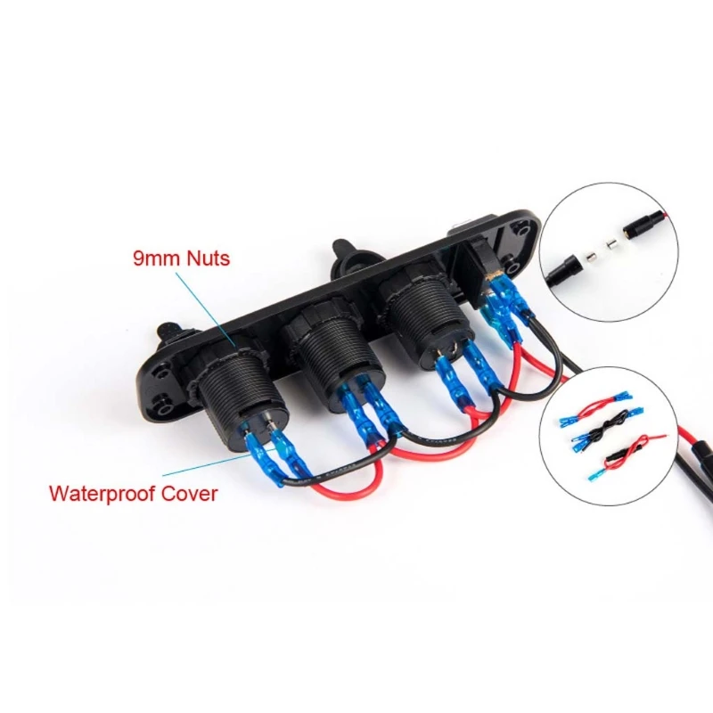 Адаптер зарядного устройства USB для автомобиля лодки грузовика постоянного тока