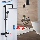 GAPPO смеситель для ванны смеситель для умывальника водопад смеситель для ванной латунный смеситель на палубе Термостатический смеситель для ванны с дождевой водой fau