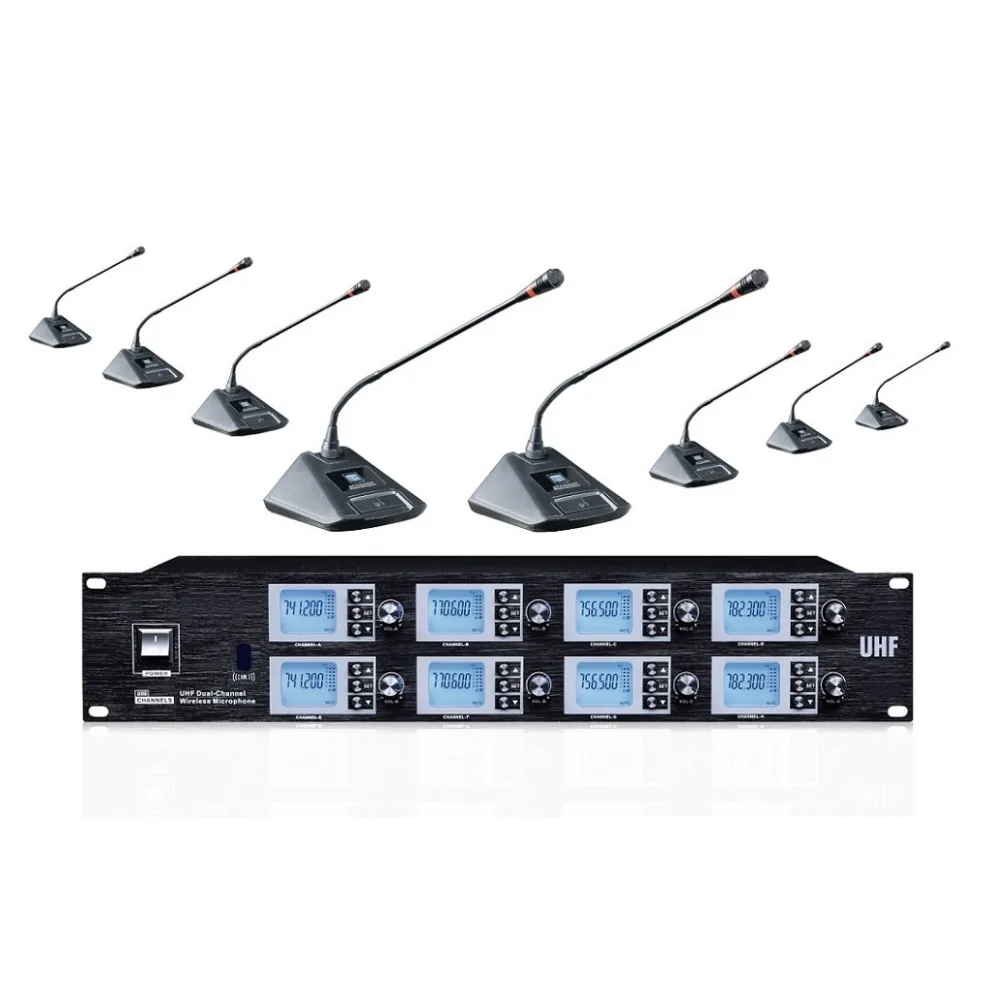 Микрофон для Конференции профессиональный гусиная шея настольный микрофон UHF