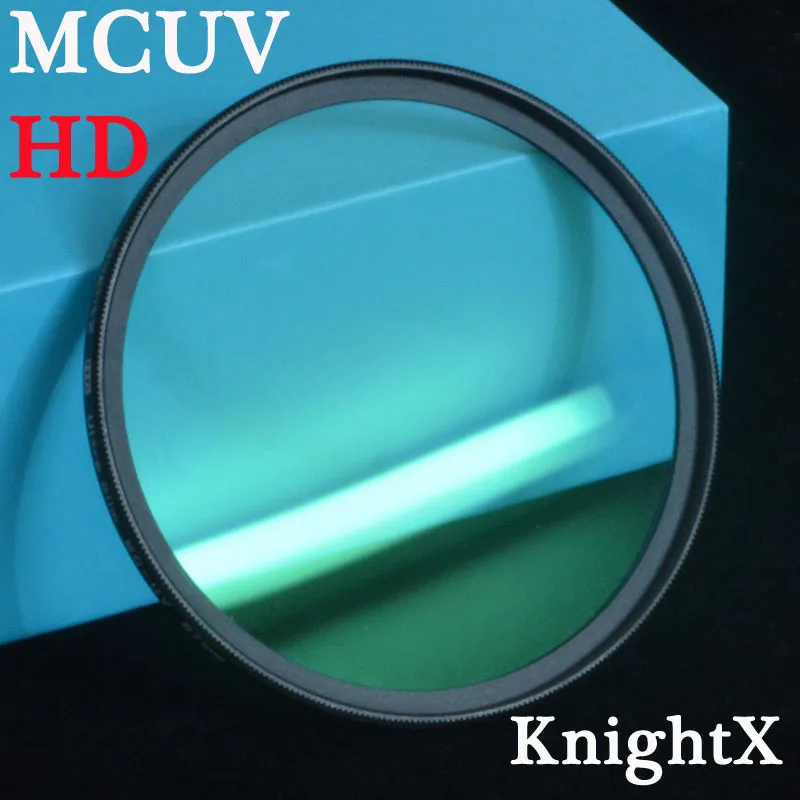 KnightX 49 мм-77 мм 52 мм HD MC UV MCUV фильтр для снимков неба для Nikon D3100 D3200 D5200 D7100 D5100 fotografia lentes d5500 ткань для посуды