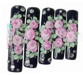 100 шт. салонные накладные ногти из акрила естественного чистого цвета белый