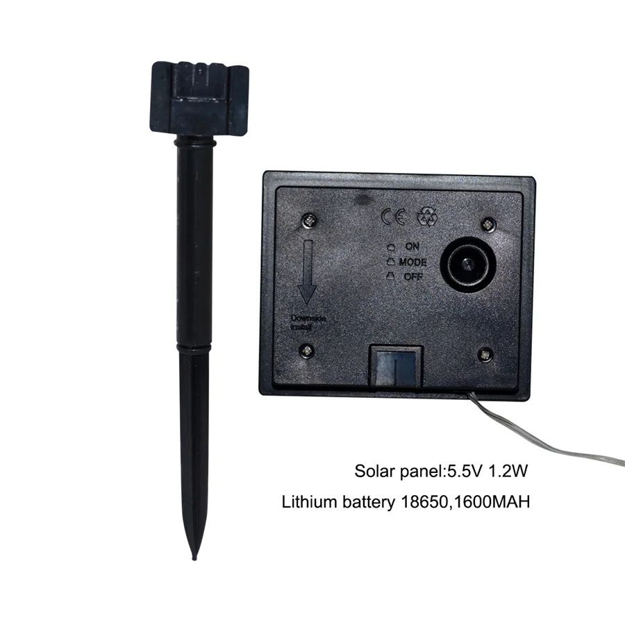 Новые SMD2835 Солнечный свет полосы Водонепроницаемый IP67 солнечной лампы 1600 mAh 3 режима световая лента наружного освещения украшения