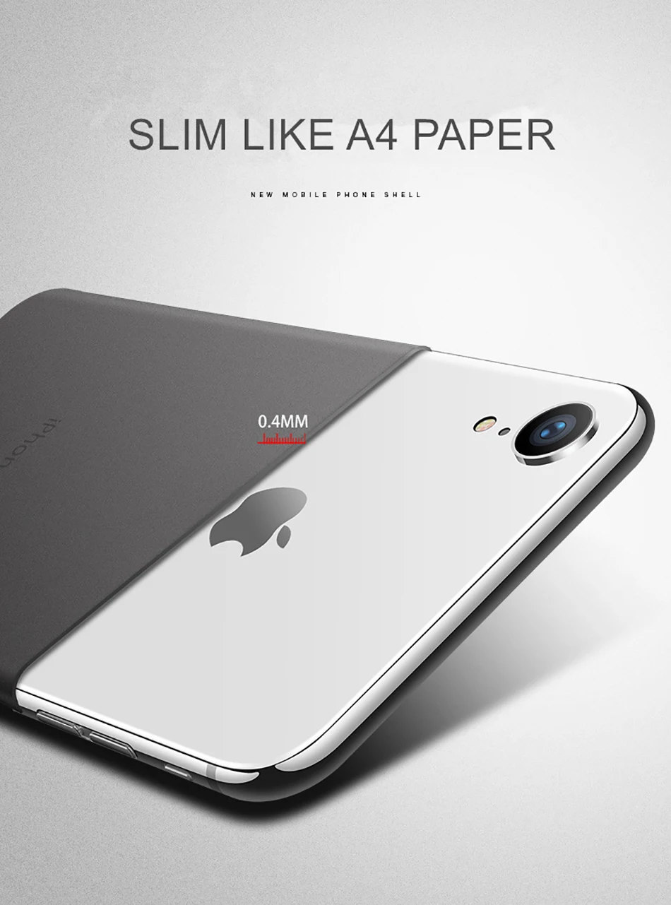 MaxGear ультра тонкий матовый Жесткий Чехол для iPhone 5 5S SE 6 6S 7 8 Plus ультра тонкий PP прозрачный задний Чехол для iPhone X XS Max XR