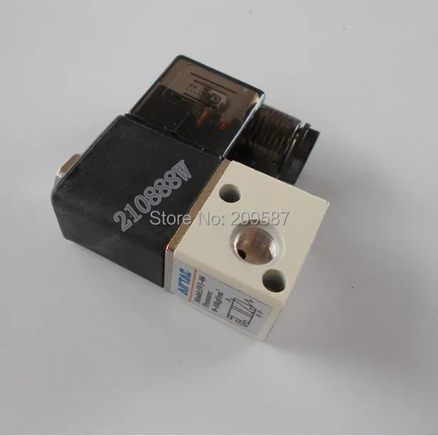 

5Pcs 3V1-06 12V/24V DC , 110V/220V AC 3Port 2Pos 1/8" BSP Normally Closed Solenoid Air Valve Coil LED