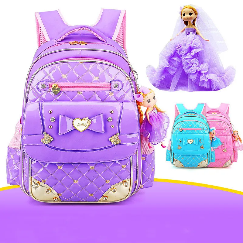 Orthopedics Fashion Children School Backpack bags For girls Waterproof Kids bag 2018 Trend | Багаж и сумки