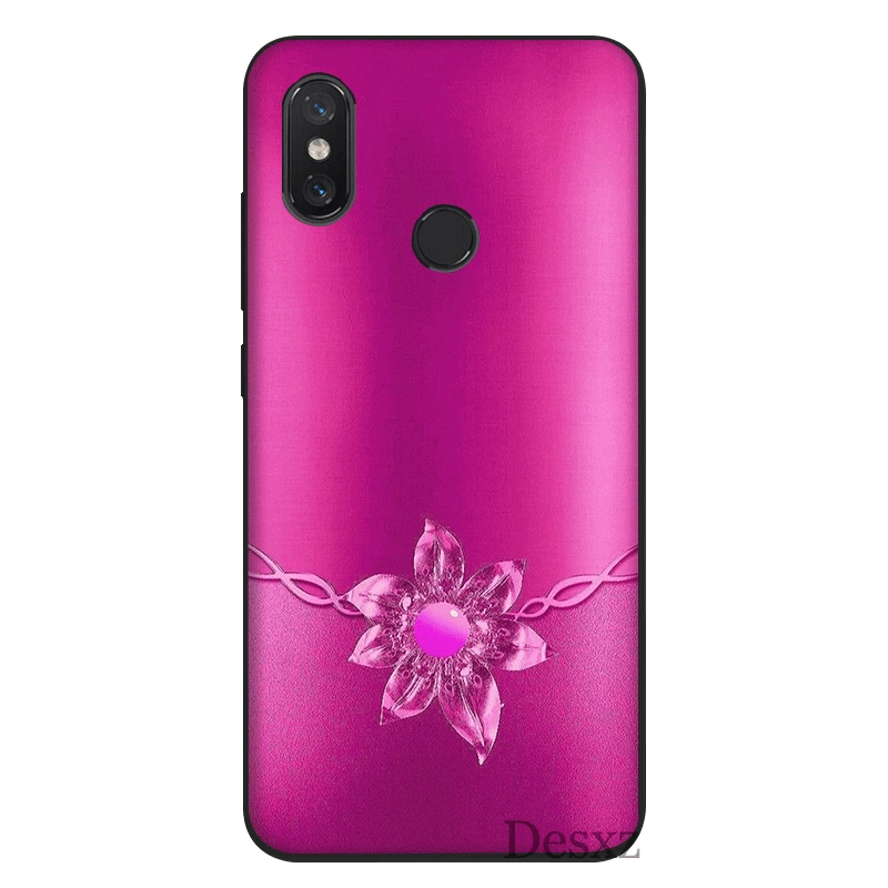 Desxz сотовый Чехол для телефона для Xiaomi Redmi GO 7 4X 4A 5A 5 6 6A Pro S2 плюс Чехол цветок с кристаллами стразами в виде ракушки