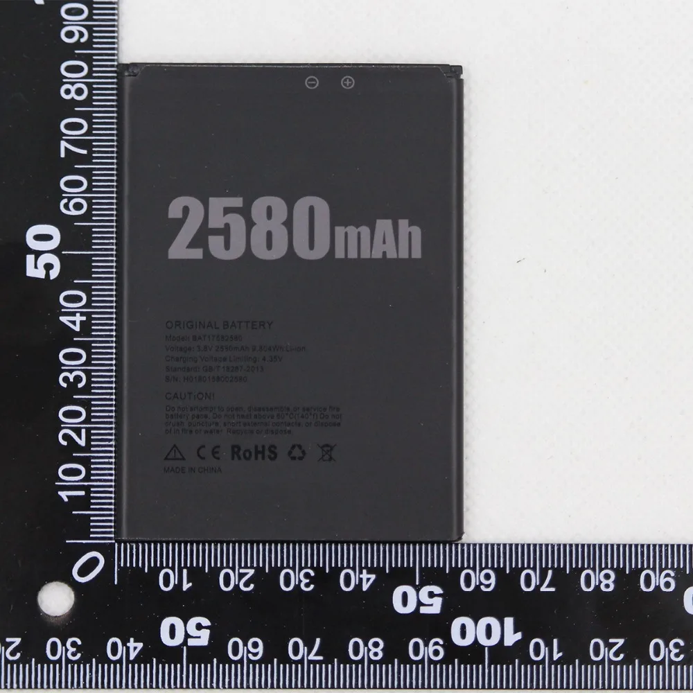 ISUNOO 2 шт./лот BAT17582580 2580 мАч Мобильный телефон батарея для DOOGEE X20 смартфон