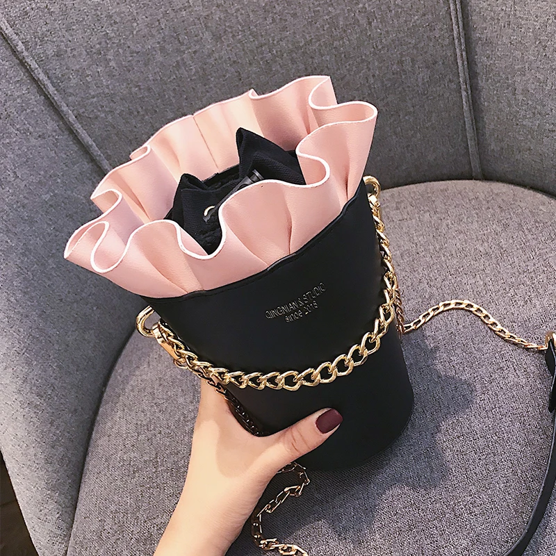 Новинка 2019 года круглое ведро модная женская дизайнерская сумка качественная из