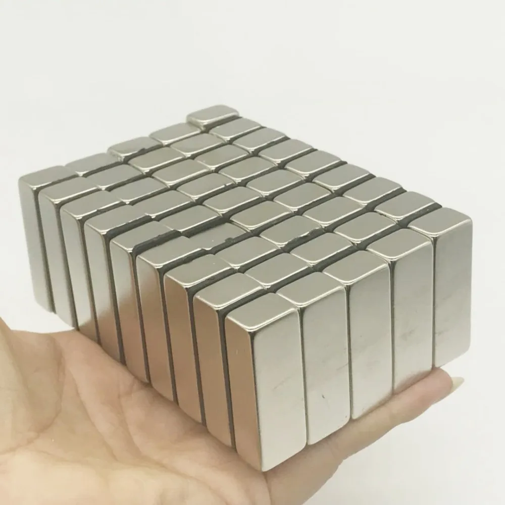 1 шт. 40x15x10 мм N35 Супер редкоземельный Магнитный блок сильный неодимовый магнит на холодильник Сильный магнитный прямоугольный магнит