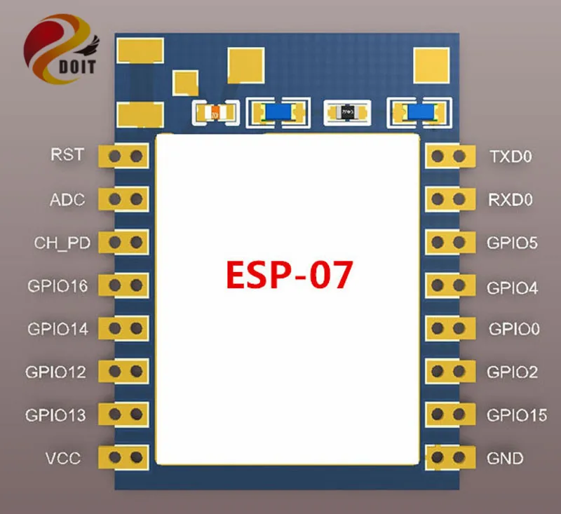 

Официальный видеоприемник DOIT ESP8266 с последовательным WiFi модулем