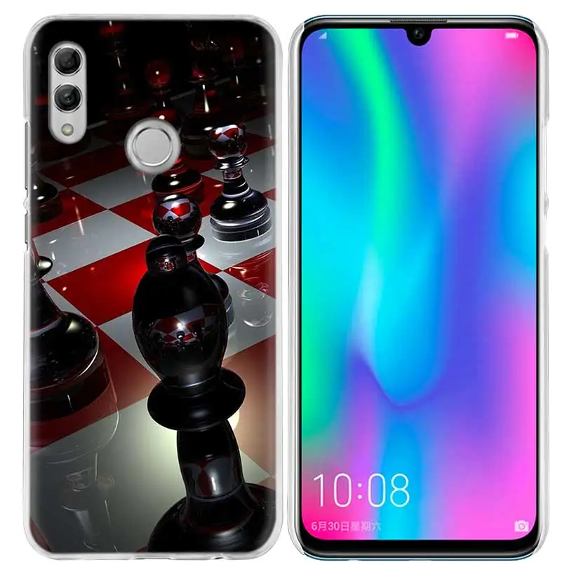 Черный и белый чехол для huawei Honor 8X Y9 20 9 10 Lite Play 8C 8A Pro V20 20i Y6 Y7 Y5 жесткий чехол для телефона из поликарбоната - Цвет: 07