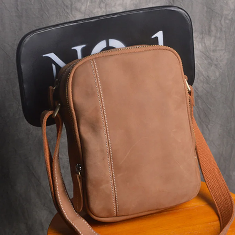 AETOO новинка первый слой кожаная сумка-мессенджер мужская повседневная сумка на