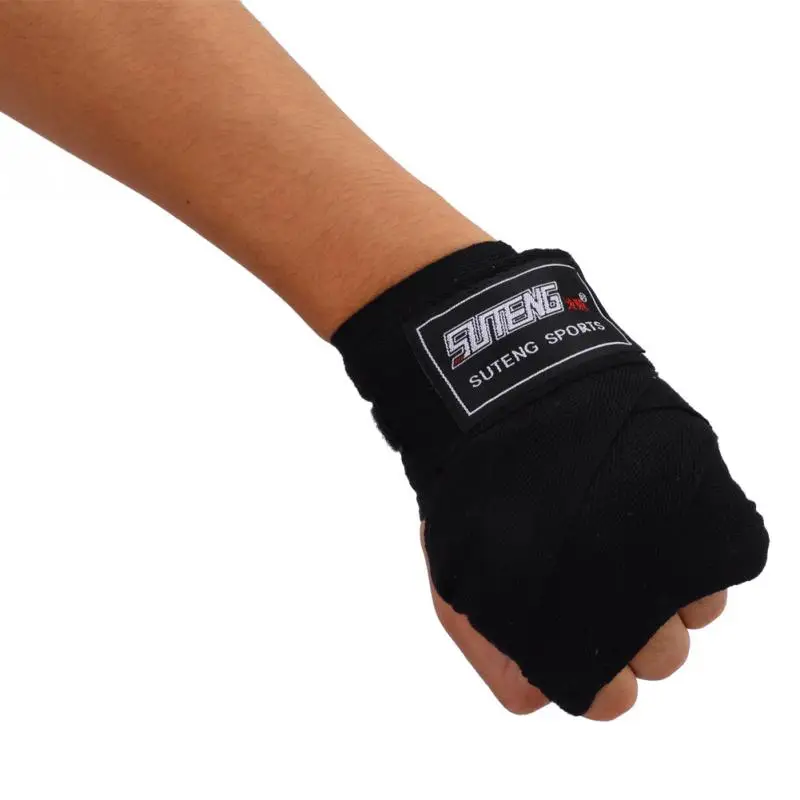 2 5 м хлопок боксерские перчатки бандажные перфорированные ручная обертка