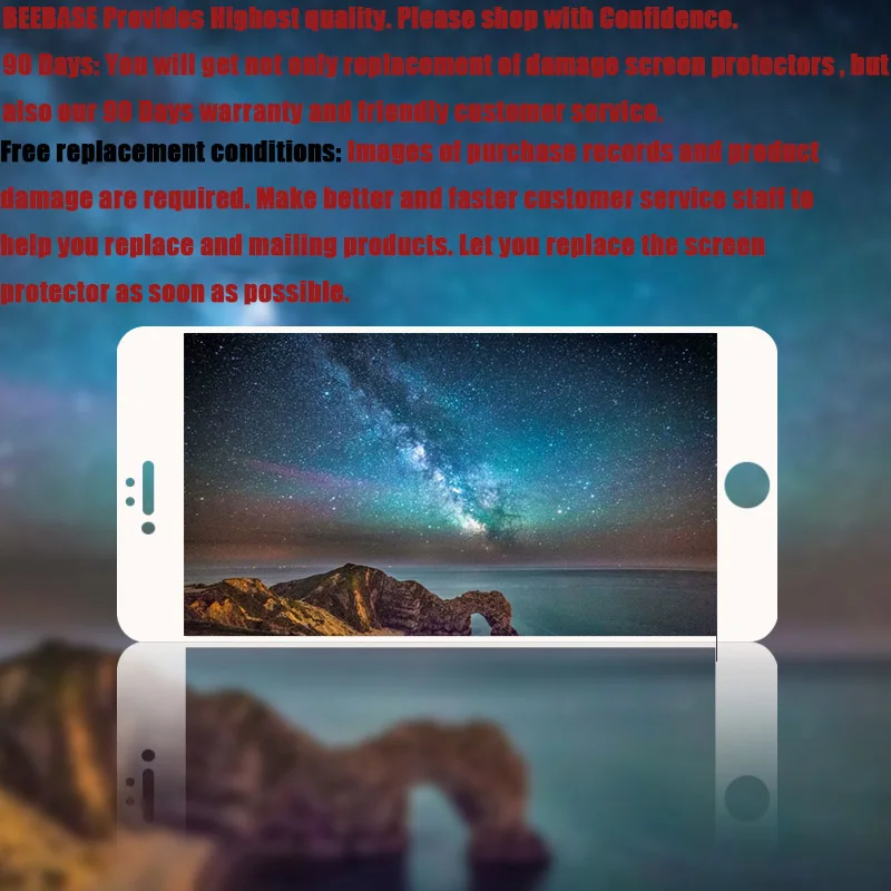 [2 шт] защитное закаленное стекло для iPhone 7 6 6s 8 Plus X защита экрана полное покрытие