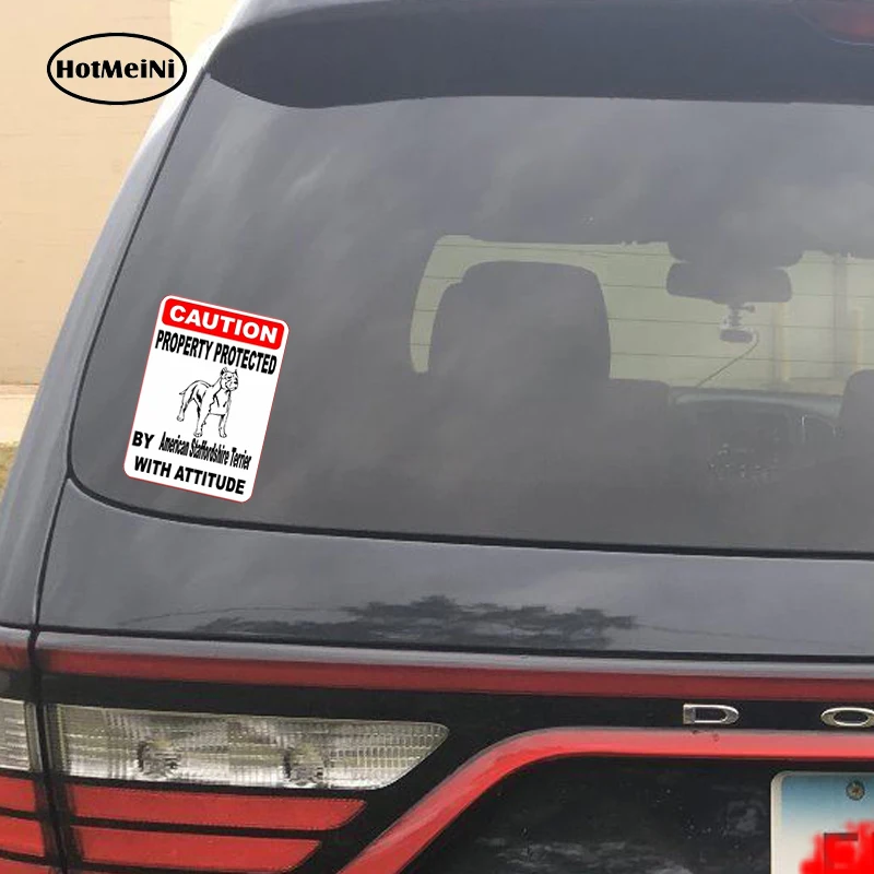 HotMeiNi 13x8 7 см автомобиль Стайлинг свойство защищено Американский Стаффорд ширский