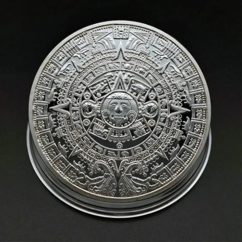 silver Maya Майя мемориальная Монета Золото/Серебро физический биткоины художественная коллекция Биткоин коллекционные монеты - Цвет: silver Maya