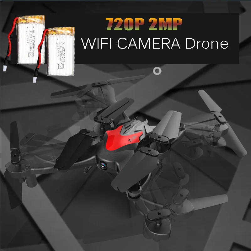 Складной Дрон с камерой HD 2MP WIFI FPV Квадрокоптер 6 осевым управлением VS KY601