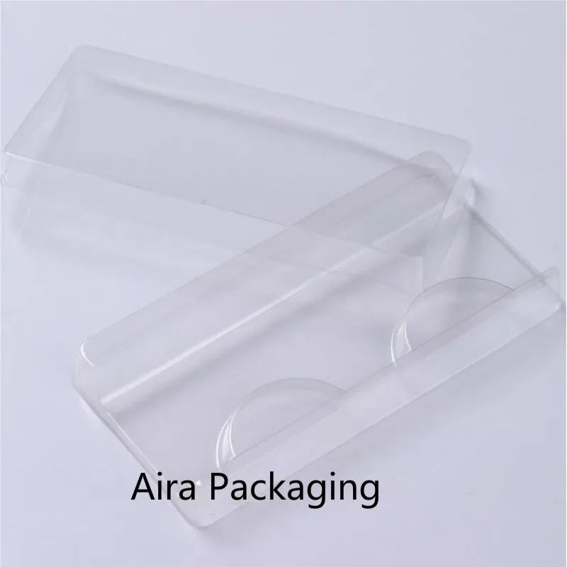 

100pcs/lot Empty Clear False Eyelashes Packing Box Eye Makeup Tool,DIY Fake Eyelashes Blister Package Storage Box for Eyelashes