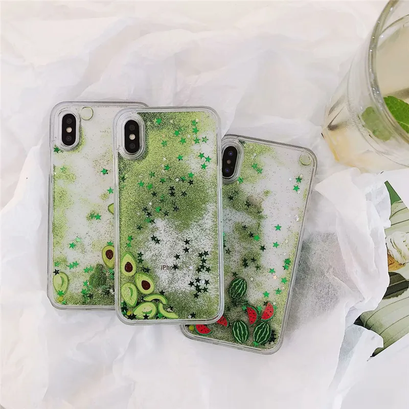 Чехол DIS летний освежающий фруктовый TPU + PC чехол для телефона iphone 6 6s 7 8plus X