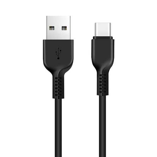 black НОСО USB Type C Кабель быстрой зарядки синхронизации данных USB C кабель для Xiaomi Mi A1 A2 8 6 samsung S9 S8 USB-C Зарядное устройство телефонный шнур Тип-C tipe c - Цвет: black