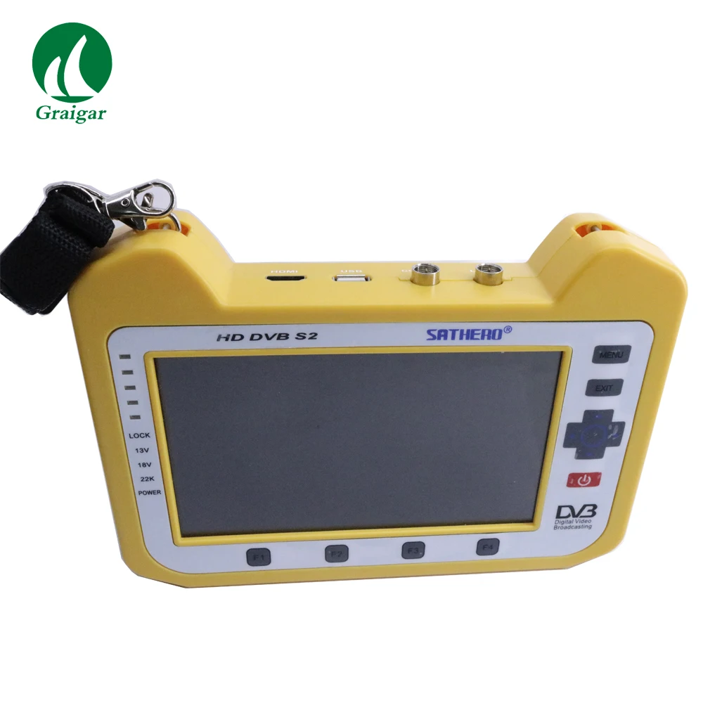 Цифровой спутниковый искатель HD Satfinder с анализатором спектра постоянный ток 12 В/2