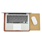 Сумка для ноутбука, чехол из микрофибры, кожаный чехол для Dell XPS 13, 15, 9343, 9350, 9360, 9370, 9550, 9560, двойной карман с внешним ковриком для мыши