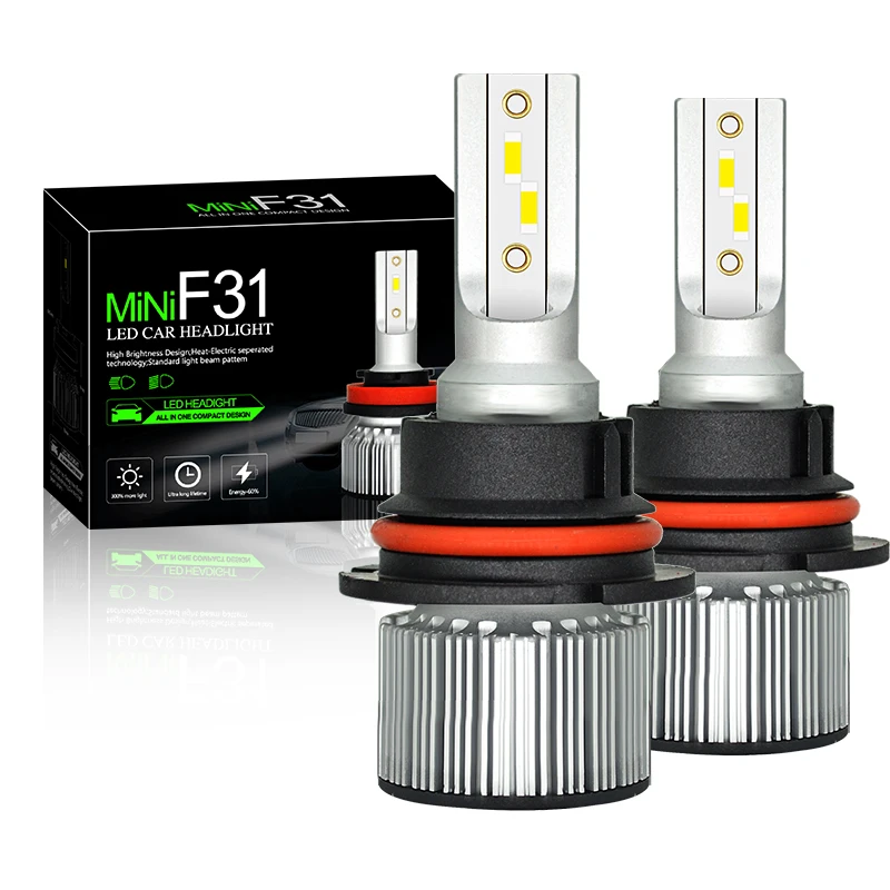 Мини F31Car фар Светодиодный H4 50 Вт светодиодный H7 H1 H3 H8/H9/H11 9005/HB3 9006/HB4 9012 машинка для