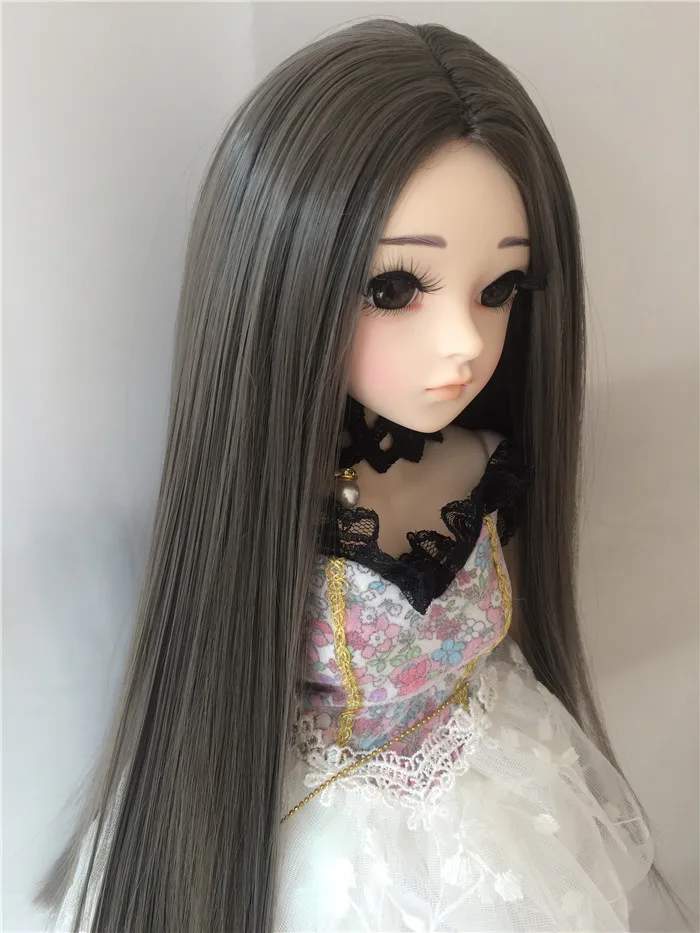 BJD 1/3 1/4 1/6 1/8 8 цветов длинный прямой высокотемпературный парик для девочек и
