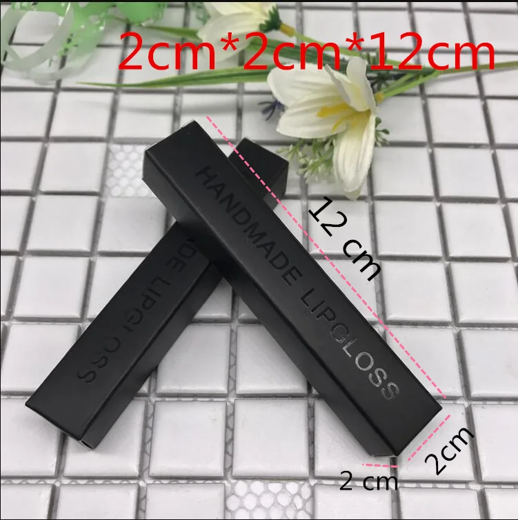 20-20-120 mm black 100 шт Блеск для губ упаковка для помады подарочные коробки-мешки длинная полоса небольшой коробки тушь для ресниц пакет банка бумага подарочная коробка - Цвет: 20-20-120 mm black