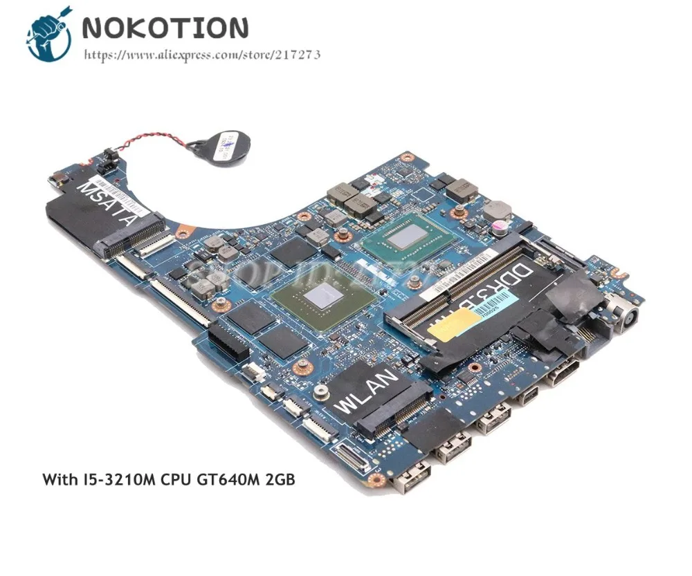 NOKOTION CN-0WKN24 0WKN24 для Dell XPS 15 L521X материнская плата ноутбука QBL00 LA-7851P 6-дюймовый I5-3210M