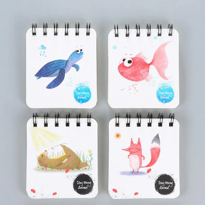 Kawaii милый спиральный ежедневный еженедельник мини блокнот дневник Органайзер