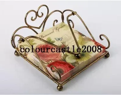 Новый держатель для салфеток из кованого железа коробка Салфетка бумаги