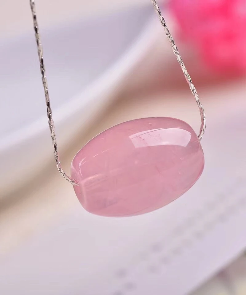 Подвеска Из Натурального Розового Кварца женская и Мужская подвеска в виде звезд