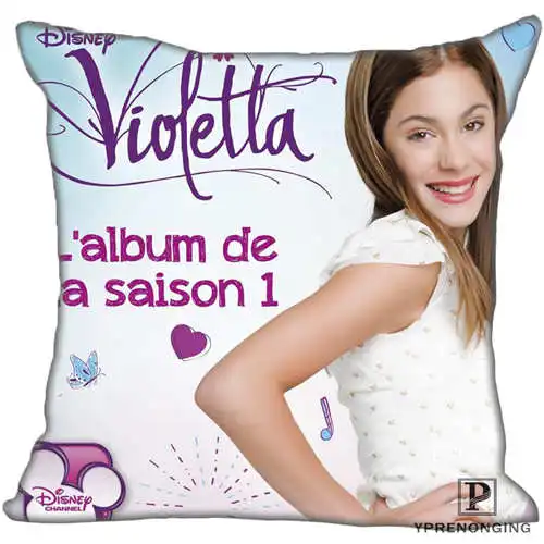 Best Custom violetta en vivo ya(1)@ Наволочка на подушку, спальня домашний квадратный наволочка на молнии(одна сторона)#190404-1-21 - Цвет: Pillowcase