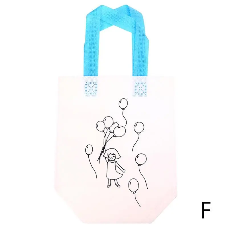 F DIY Painting Drawing Bag Environmental Protection Materials Various Design Bag For Develop Child Kindergarten Patience - Цвет: F
