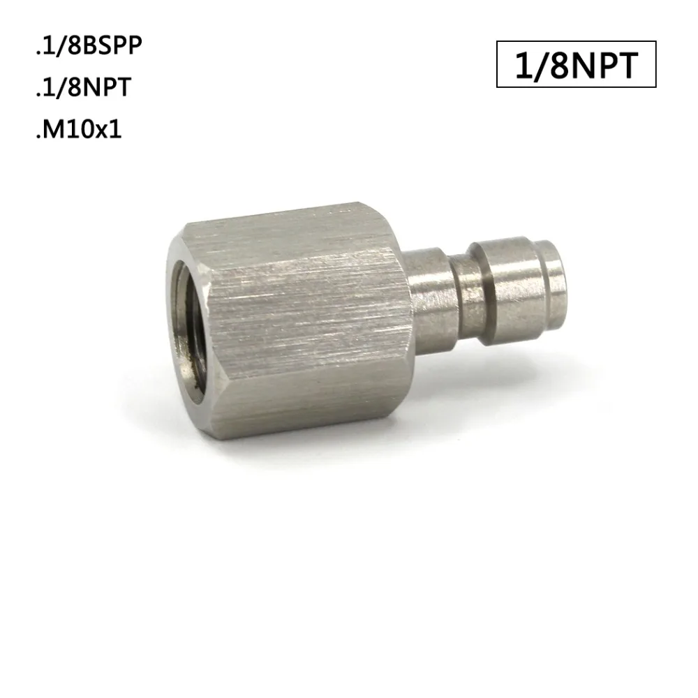 PCP Airforce Пейнтбол высокого давления быстрая розетка 1/8NPT M10x1 1/8 BSPP наполнение