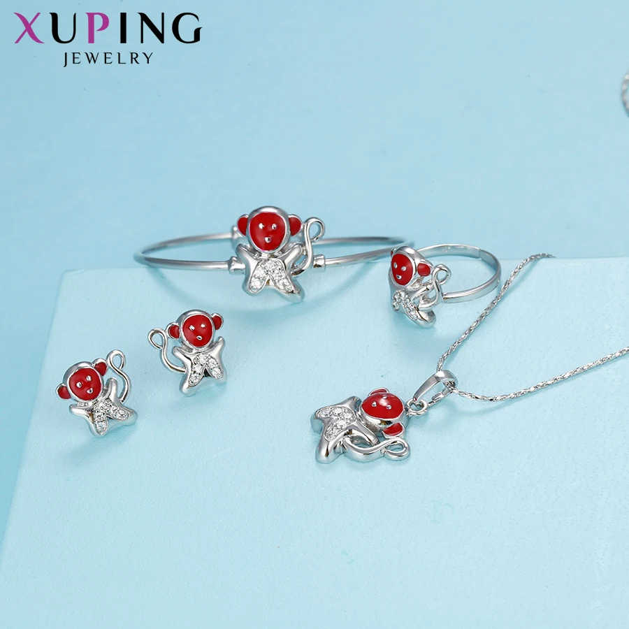 Xuping Fashion Elegant Monkey Shape Jewelry Set With Environmental Copper for Children's Gifts M38-60029 |