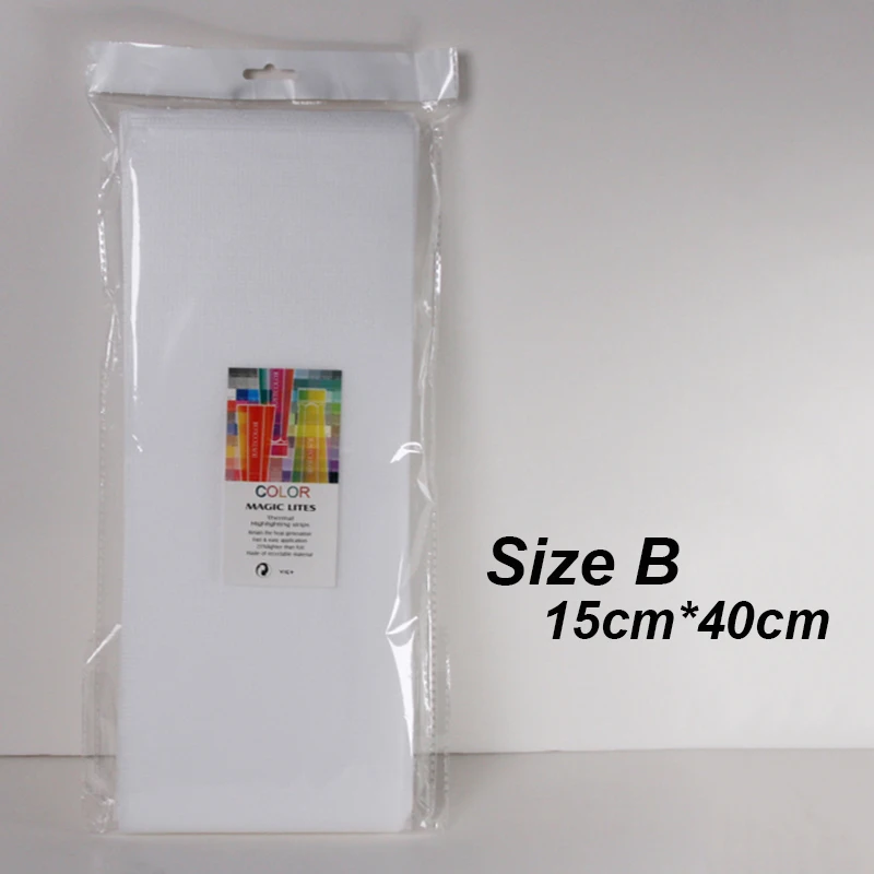 Size B 50 шт./упак. мелирование волос Бумага Magic Lites очень большой Пермь краситель Цвет оттенок листы ткани для парикмахерских салонов инструмент 3 размера 1342 - Цвет: Size B
