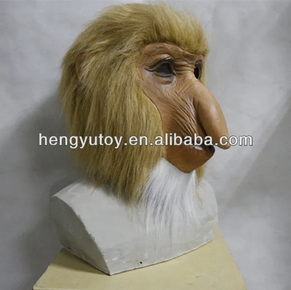 Латекса взрослого Бабуин обезьяна носач Ape зоопарк джунгли животных Костюм Театр
