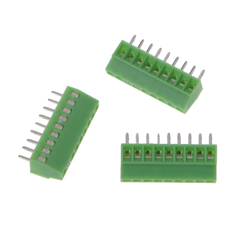 10 шт. 2Pin-10Pin винт PCB установленный клеммные блоки разъем 2,54 мм шаг