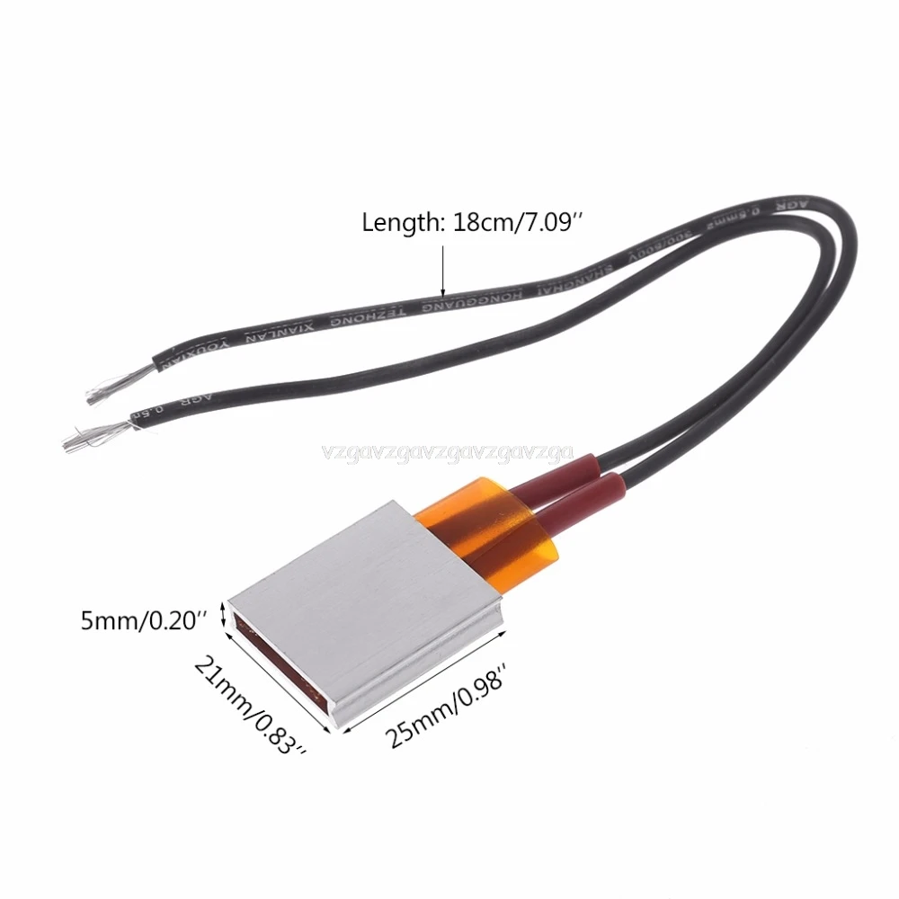 80C 120C 220C 12V PTC Керамическая электрическая нагревательная пластина алюминиевый корпус керамический лист постоянная температура нагреватель патио нагреватели D18