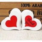100 шт., ярлык в форме красного сердца для свадьбы, ярлык из крафт-бумаги, ярлык в подарок, ярлык в форме красного сердца, декоративные ярлыки в форме печенья