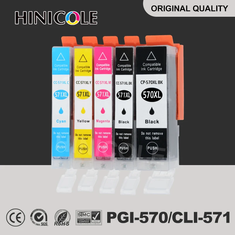 Картриджи PGI570 для принтеров Canon совместимы с чернилами PIXMA MG5750 MG5751 MG5752 MG5753 MG6850 MG6851