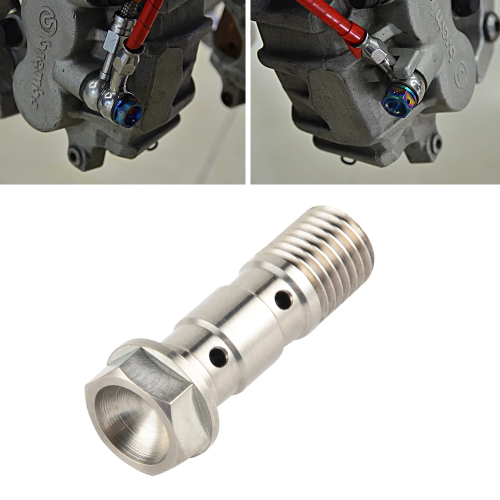 M10 x 1 25 шаг двойной болт банджо винт для тормозного шланга Brembo главный цилиндр Honda