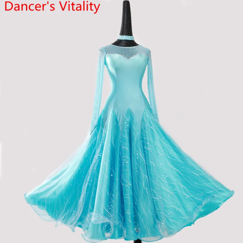 Новинка 2018 женское танцевальное платье для бальных танцев вальса|ballroom dresses