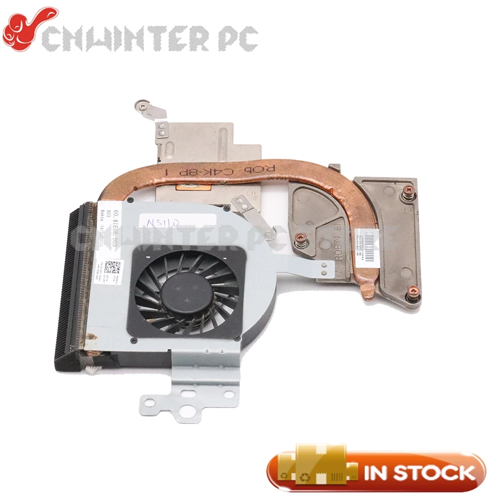 NOKOTION CN 0J1VPC радиатор для ноутбука dell Inspiron 15R N5110 охлаждающий вентилятор