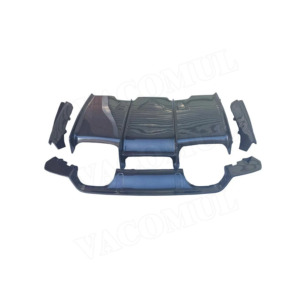 Углеродного волокна диффузор губа на задний бампер сплиттер спойлер для BMW F80 M3 F82